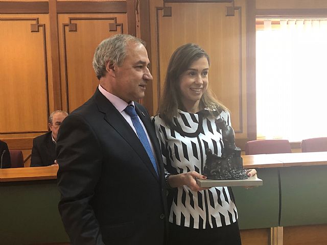 O alcalde entrega o Premio Monforte al Ferrocarril