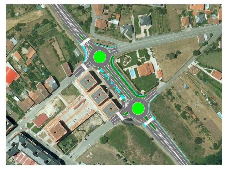 Comezan as obras de construción das glorietas na circunvalación de Monforte