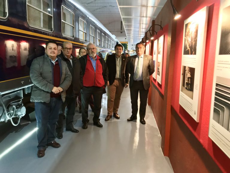Fotografías de premio no Museo do Ferrocarril de Galicia