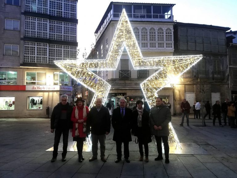 Iluminación de Nadal en Monforte a partir do día 4 para axudar a comercio e hostalería