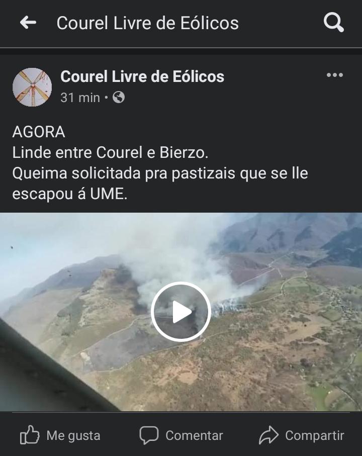 Outro lume no Courel afecta xa a dez hectáreas