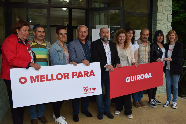 O PSOE de Quiroga presenta candidatura  “para darlle a volta ao concello, con políticas útiles para a veciñanza”