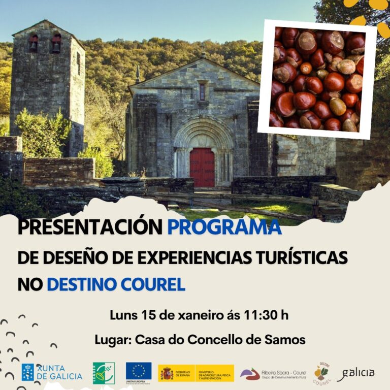 O GDR Ribeira Sacra Courel presenta o 15 de xaneiro o seu programa de experiencias turísticas