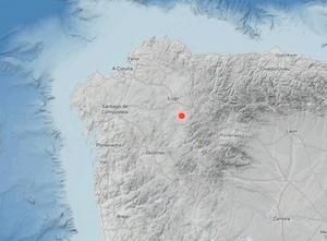 Rexistrado un terremoto de magnitude 3,7 con epicentro en Sarria