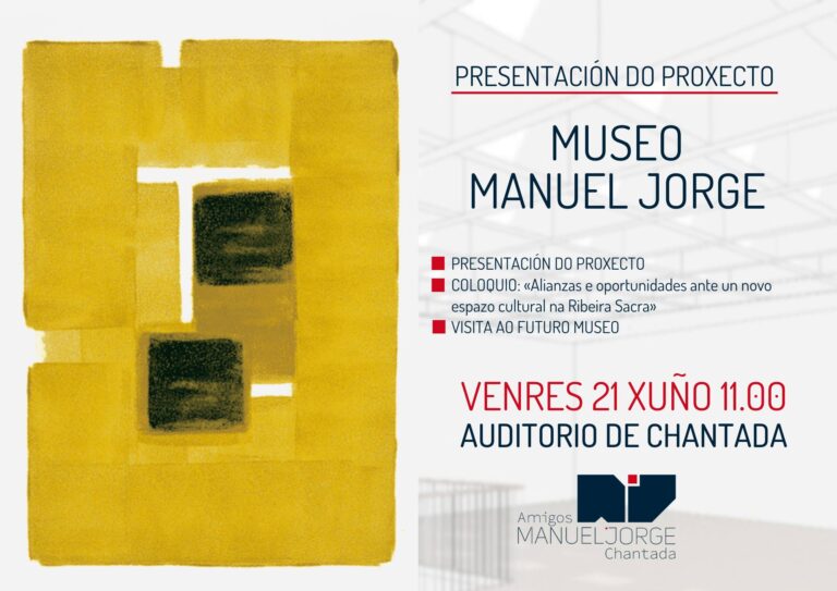 Este 21 de xuño preséntase no Auditorio de Chantada o proxecto do Museo Manuel Jorge