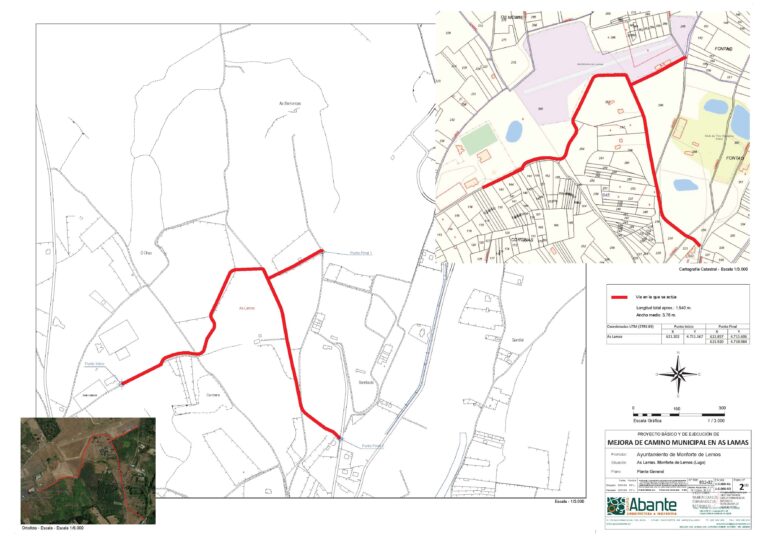 Adxudicado o contrato de mellora do camiño municipal das Lamas, en Monforte