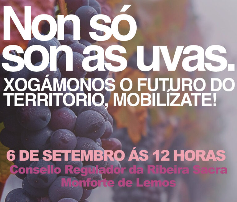 IGV apoia a mobilización deste 6 de setembro diante do CRDORS: “Isto non vai só de uvas, xogámonos o futuro do territorio”