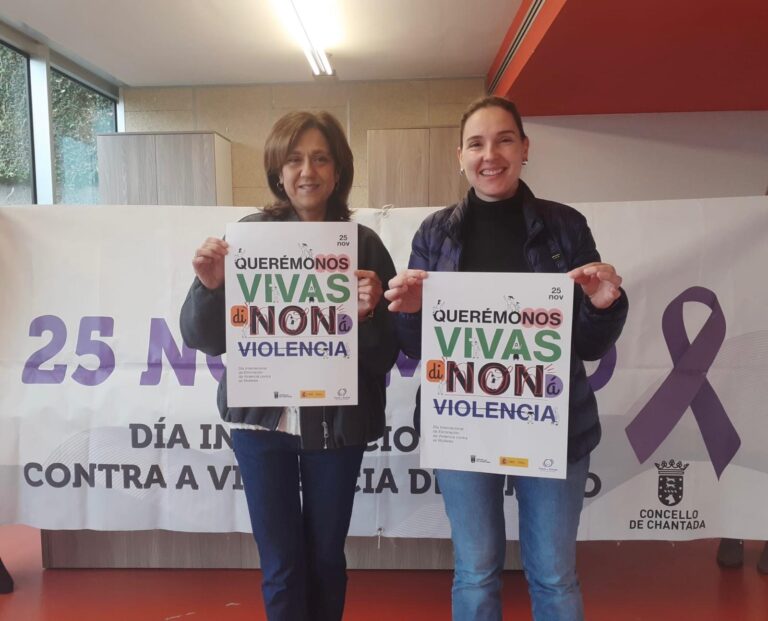 “Querémonos vivas, di non á violencia”, o Concello de Chantada presenta a campaña para visibilizar o 25N