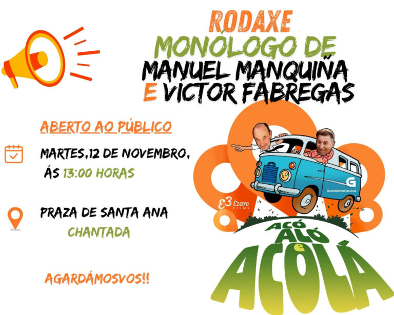 Chantada acolle este 12 de novembro a gravación do último programa de “Acó, Aló e Acolá”, próxima estrea na TVG