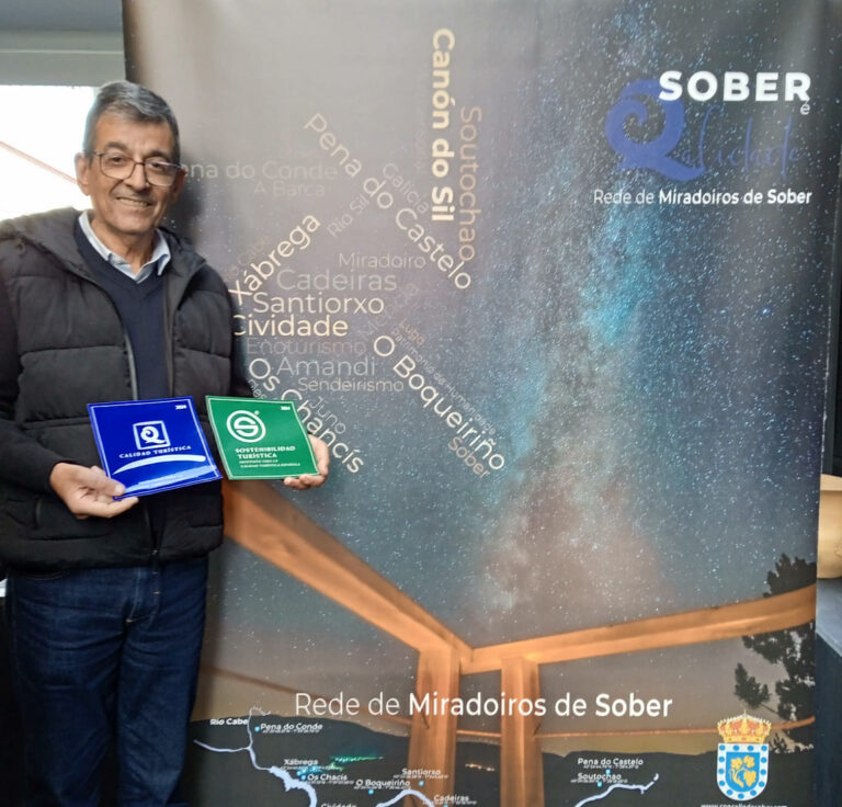 “S” de sustentabilidade turística para a Rede de Miradoiros de Sober, único espazo singular galego con esta certificación