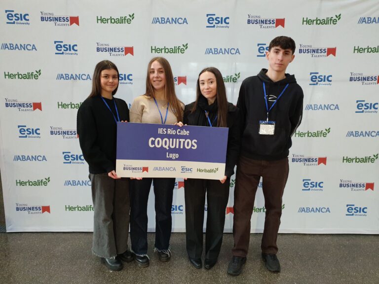 Alumnado do IES Río Cabe triunfa na final nacional do concurso “Young Business Talents”