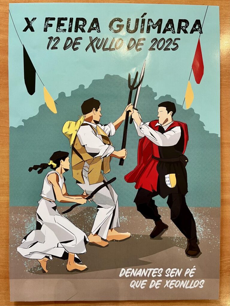‘Denantes sen pé que de xeonllos’, lema do cartaz da X Feira Guímara