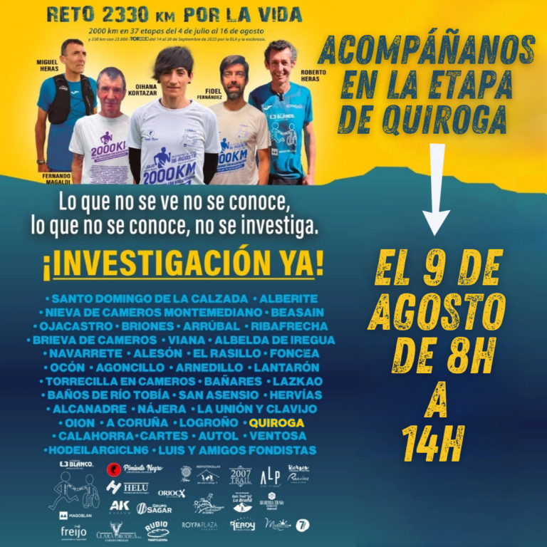 O reto solidario “Correndo polos que non poden” chega a Quiroga o 9 de agosto