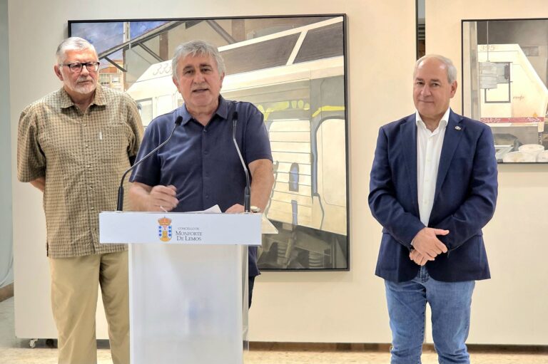 Exposición de pintura en Monforte coas estacións e os trens como protagonistas