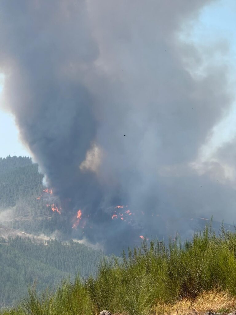 Situación 2 de emerxencia na Pobra do Brollón e Quiroga por un incendio en Abrence