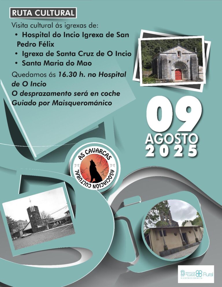 Axenda da Asociación As Cavarcas do Incio neste mes de agosto