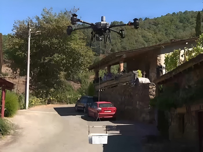 Vendima asistida por dron na Ribeira Sacra