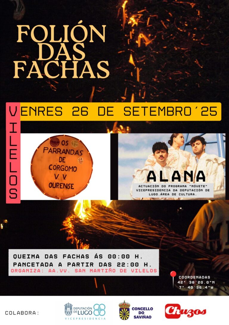 O 26 de setembro Vilelos celebra o Folión das Fachas