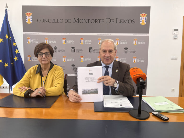 Os orzamentos de Monforte para o 2026 “superan os 18M€ e poñen o foco nas persoas”