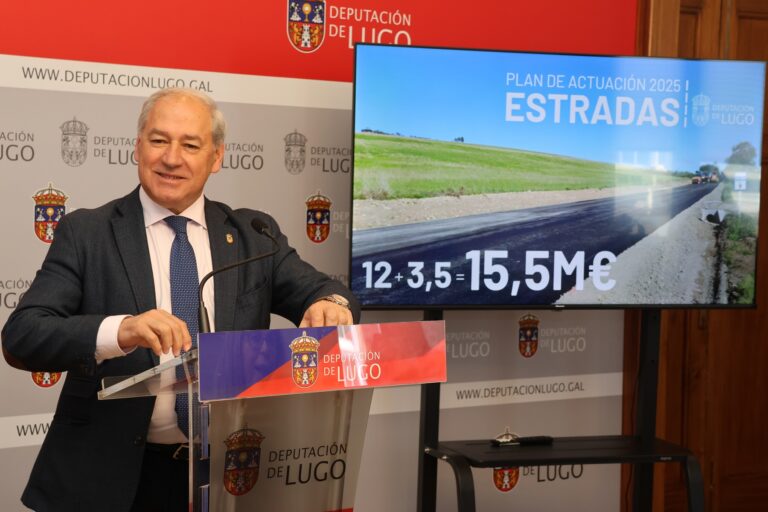 A Deputación de Lugo arranxa varias estradas en Paradela e Bóveda