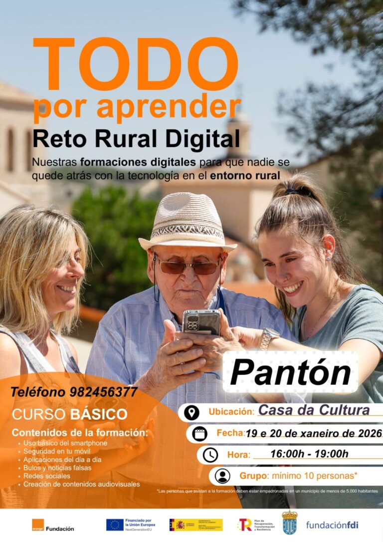 Formación Dixital en Pantón o 19 e 20 de xaneiro