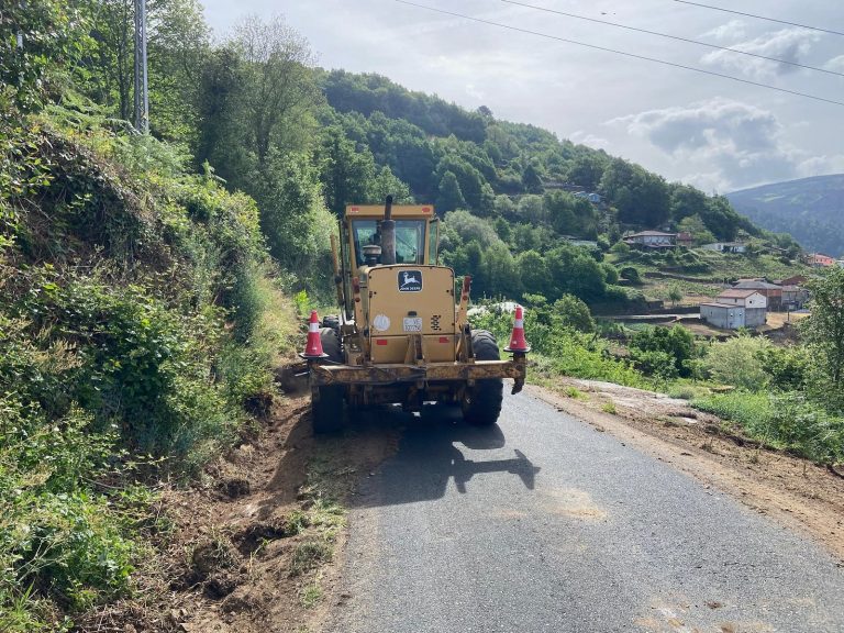 A Deputación comeza os traballos na estrada provincial de Següín aos Peares