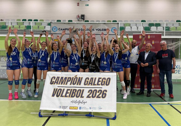 CV Ciudad de A Coruña gaña o Campionato Galego de Volei Feminino Cadete que se celebrou en Monforte