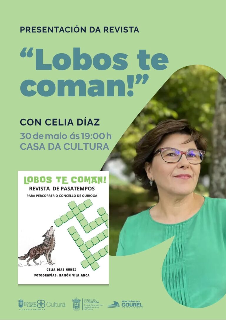 Quiroga presenta o 30 de maio, “Lobos te coman!”, revista de pasatempos sobre o municipio