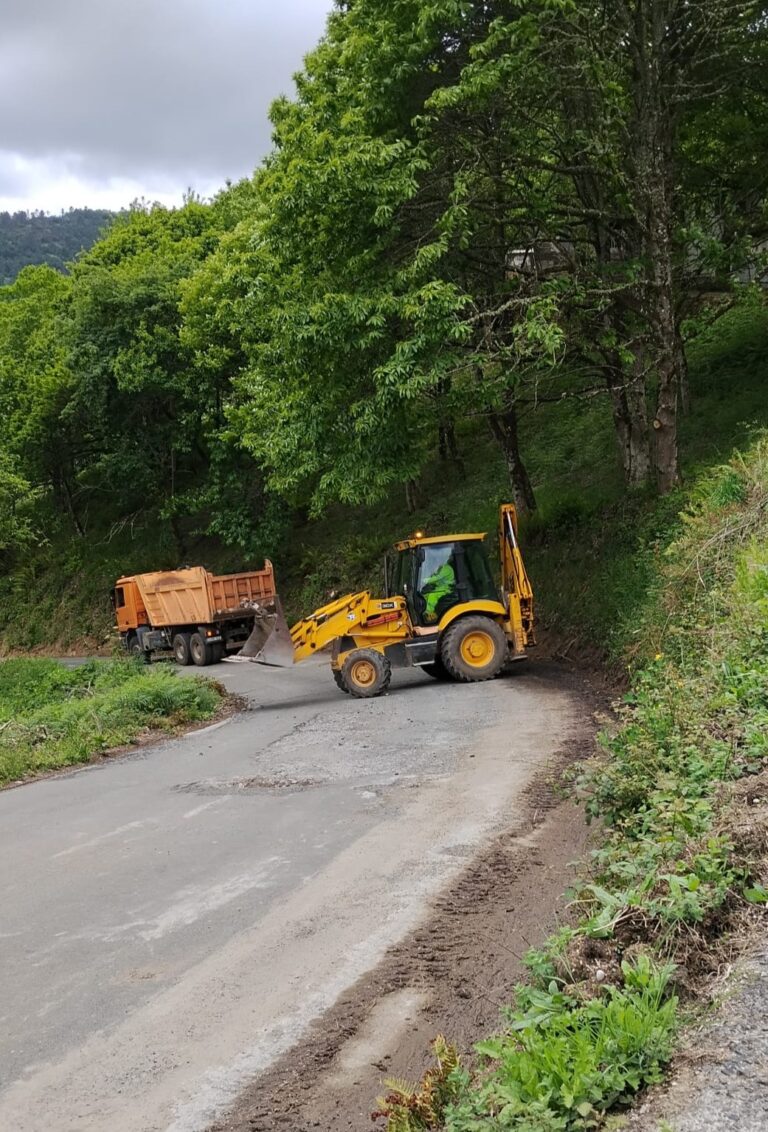En marcha as obras da estrada provincial que une Chantada e Os Peares