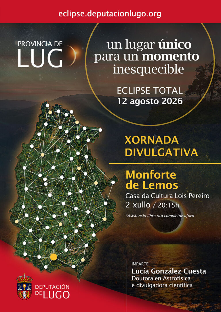 A Casa da Cultura de Monforte acolle este 2 de xullo unha conferencia sobre a eclipse solar do 12 de agosto