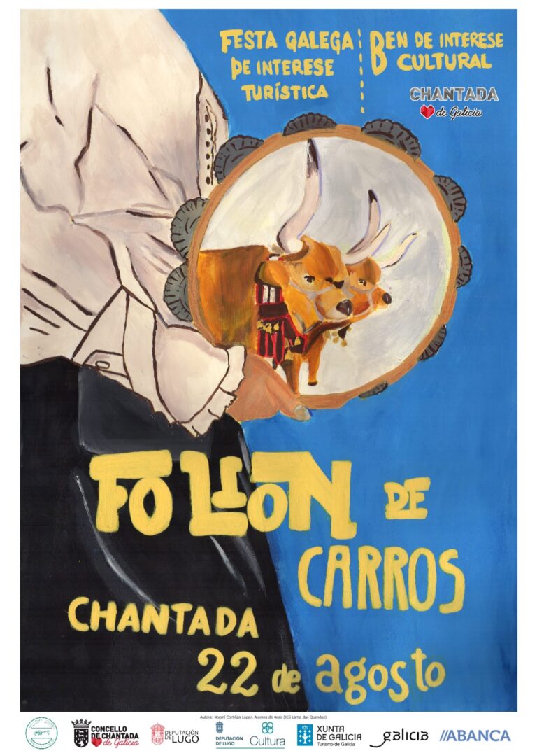 O Folión de Carros de Chantada presenta o seu cartel anunciador, obra de Noemí Cortiñas López