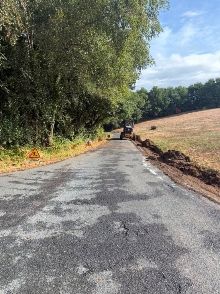 En marcha a mellora da estrada provincial que conecta Chantada e Carballedo