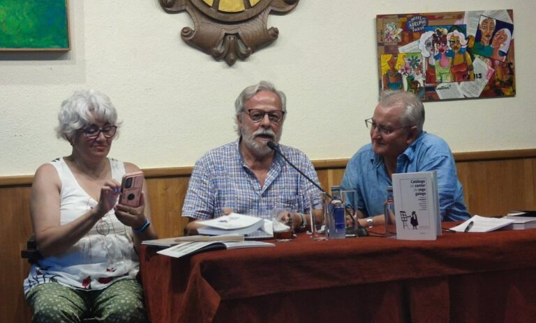 Mero Iglesias presentou no Círculo Saviñao “Catálogo do cantar de cego galego”