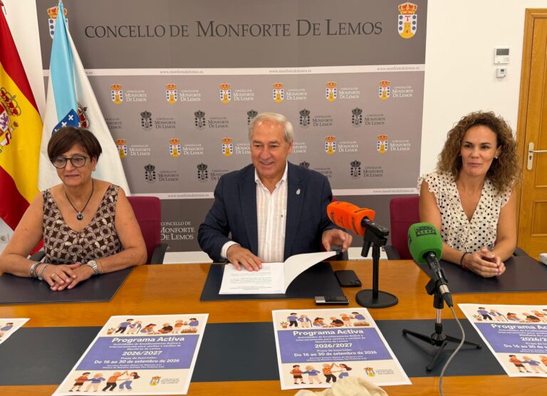Comezan as inscricións do ‘Programa Activa’ do Concello de Monforte