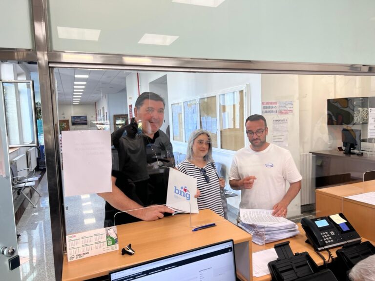 O BNG de Monforte entrega as primeiras alegacións recollidas contra o proxecto da nova ponte do Malecón